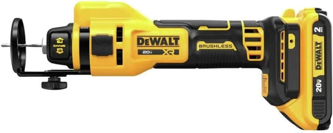 DEWALT 20V MAX Drywall Cutting Tool, Cut Out Tool, 2 Batteries and Charger Included (DCE555D2)