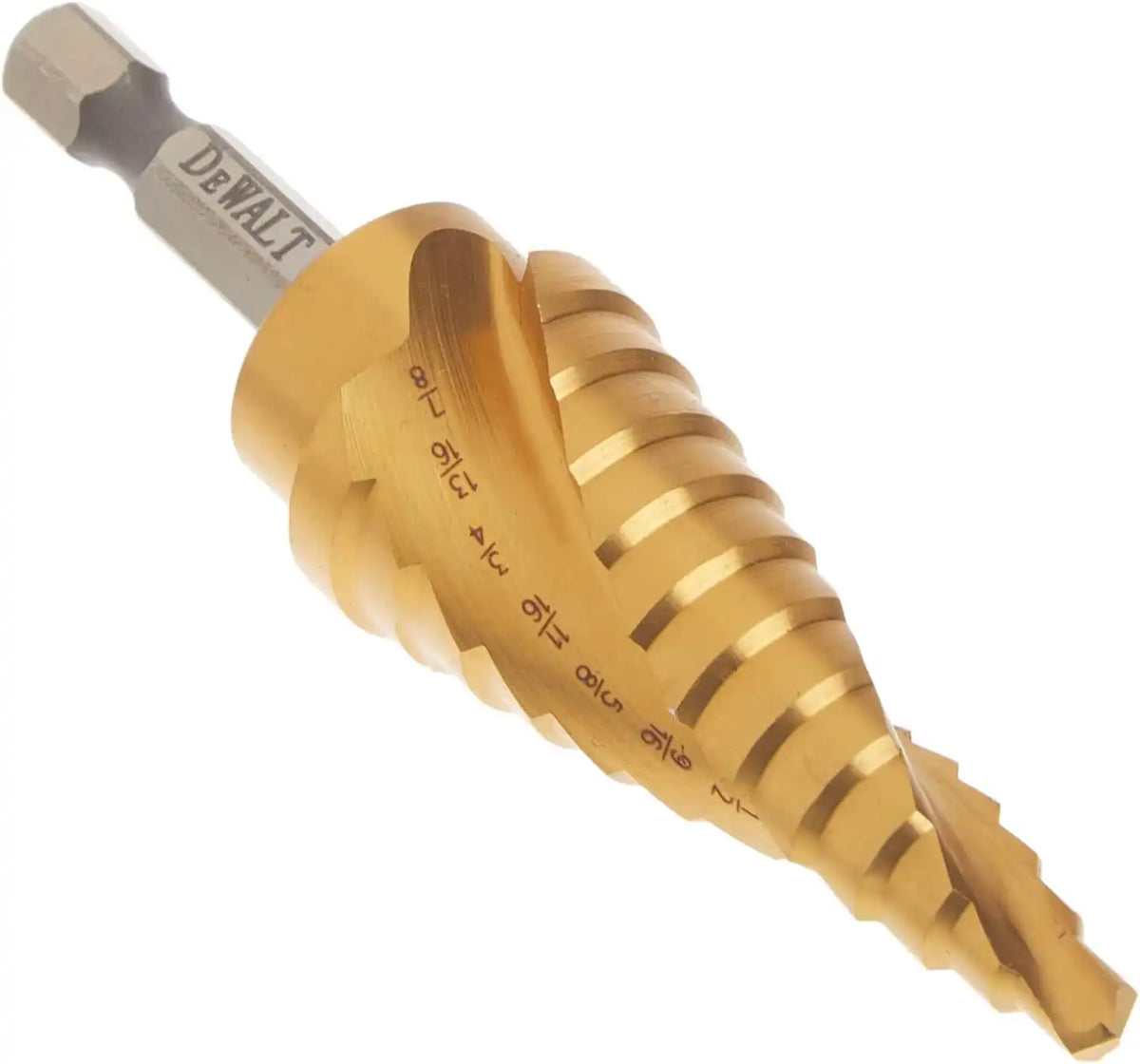 DEWALT Step Drill Bit, Impact Ready, 3/16-Inch-7/8-Inch (DWA1786IR)
