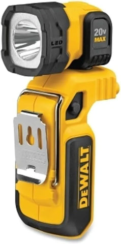 DEWALT 20V MAX LED Work Light Rechargeable, LED Flashlight, Magnetic Flashlight, Freestanding and Clip-On Light, 360 degree pivoting Head, Tool Only (DCL044)