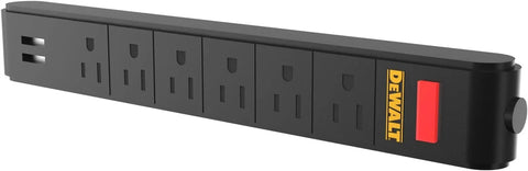 DEWALT Magnetic Power Strip with 6 Power Outlets, DEWALT Workshop Storage System Compatible (DWST82693)