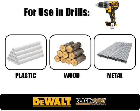 DEWALT Drill Bit Set 29 Pc Black and Gold, High Speed Steel, Split Point, Black Oxide Coating, Optimized Helix, Stronger Core Bit Set for Drill (DWA1189)