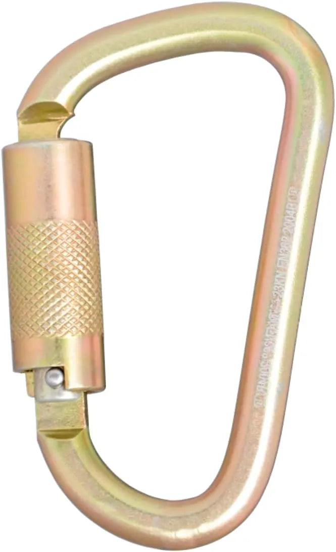 DEWALT Carabiner - Standard Self-Locking - Steel - 1/4 Turn - .85" Gate Opening - ANSI