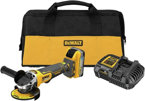 DEWALT 20V MAX Angle Grinder Tool, Cordless, 4-1/2 inch, POWERSTACK Battery and Charger Included (DCG413H1)
