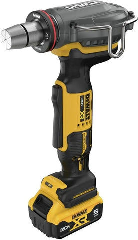 DEWALT 20V MAX XR PEX Expander Tool Kit with 1", 1-1/4", and 1-1/2" Expansion Heads, Battery and Charger Included (DCE410P1)