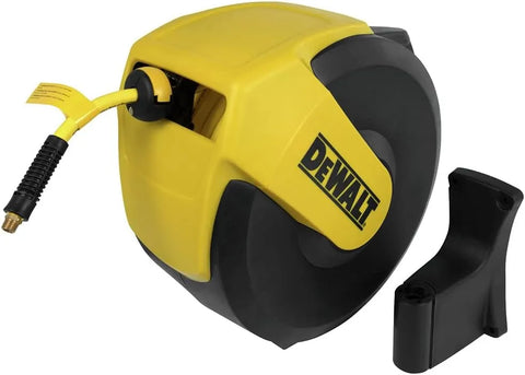 DEWALT DXCM024-0345 Hose Reel Automatic Retraction Enclosed Air Hose Reel , Yellow