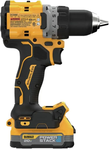 DEWALT 20V MAX XR Cordless Drill Kit, Drill and Driver, 1/2", Batteries, Charger, and Bag Included(DCD800E2)