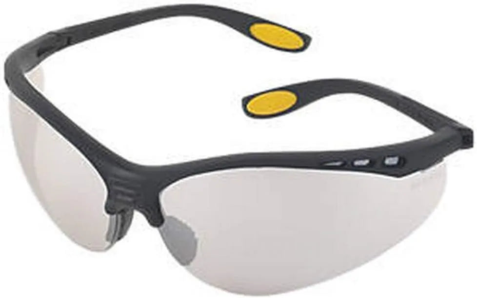 DEWALT DPG58-1C Reinforce Clear Lens High Performance Protective Safety Glasses with Rubber Temples