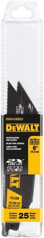 DEWALT 6-Inch Reciprocating Saw Blades, 14 TPI, 5-Pack (DWA4186)