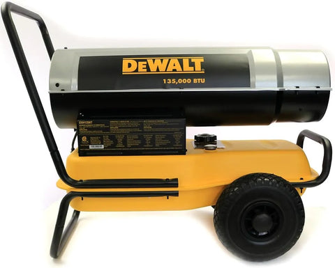 DeWalt DXH135KT 135,000 BTU Forced Air Kerosene Heater, Yellow