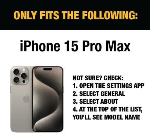 DEWALT Heavy Duty 9H+ Glass for iPhone 15 Pro Max Screen Protector, Military Grade Shatterproof & Durable, Screen Protector 15 Pro Max Tempered Glass, Anti-Fingerprint & Smudge Protection, 2 Pack