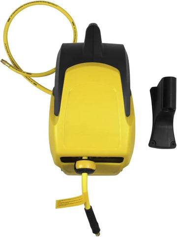DEWALT DXCM024-0345 Hose Reel Automatic Retraction Enclosed Air Hose Reel , Yellow