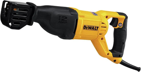 DEWALT Reciprocating Saw, 12 Amp, 2,900 RPM, 4-Position Blade Clamp, Variable Speed Trigger, Corded (DWE305)