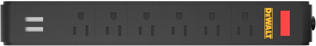 DEWALT Magnetic Power Strip with 6 Power Outlets, DEWALT Workshop Storage System Compatible (DWST82693)