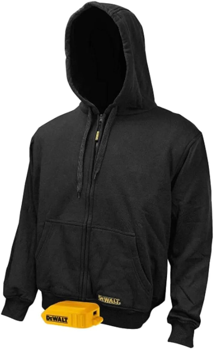 DEWALT DCHJ067B Heated Hoodie, Jacket and Adapter Only, Black XL