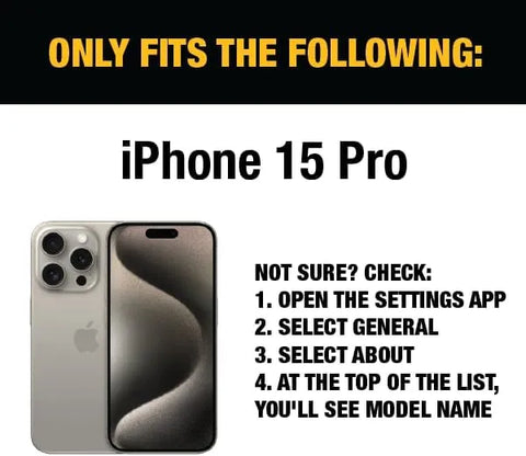 DEWALT Heavy Duty Glass Screen Protector for iPhone 15 Pro, 2 Pack Tempered Glass Screen Protector, Case Friendly, Perfect Install Tool Included, Long-Lasting Protection