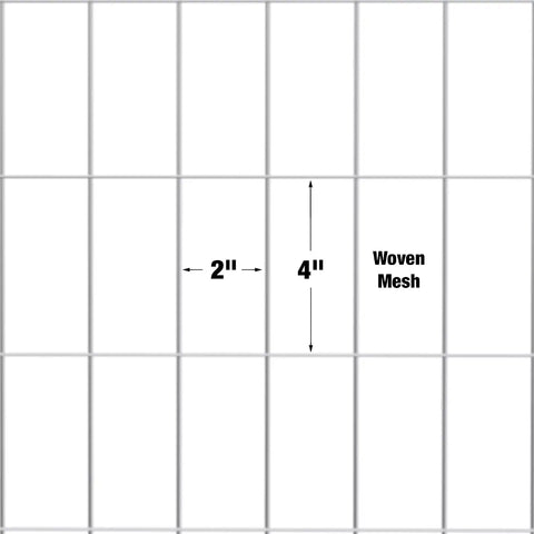 DeWALT – 2 in. x 4 in. Mesh Welded Wire Fence – 60 in. x 100 ft. 14‑Gauge Galvanized Steel – for Garden Protection | Animal Enclosures | Property Fencing