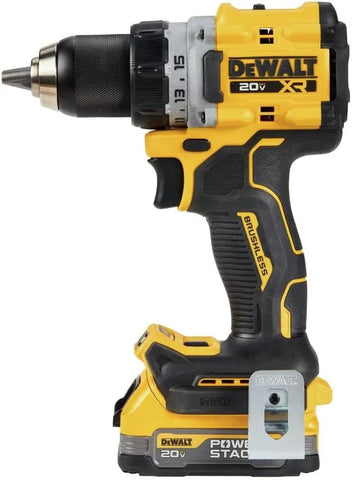 DEWALT 20V MAX XR Compact Cordless Drill and Impact Driver with Powerstack Batteries (DCD800D1E1)