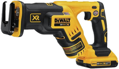 DEWALT 20V MAX* XR Compact Reciprocating Saw, 2.0-Amp Hour (DCS367D1)