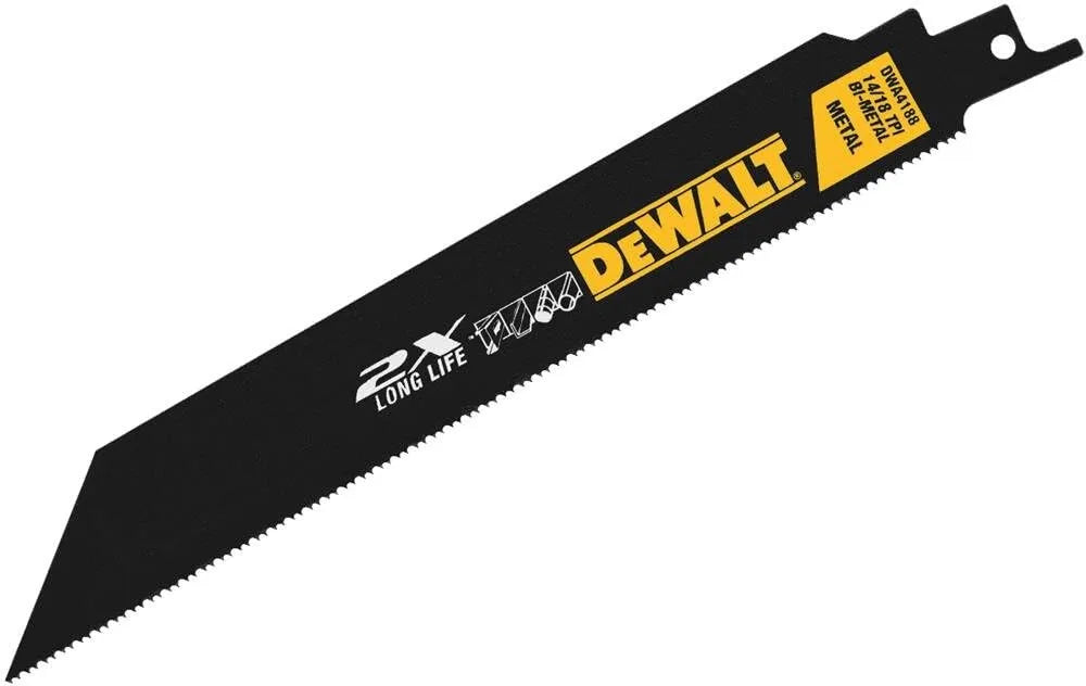 DEWALT 9-Inch Reciprocating Saw Blades, 14 TPI, 5-Pack (DWAR9114)