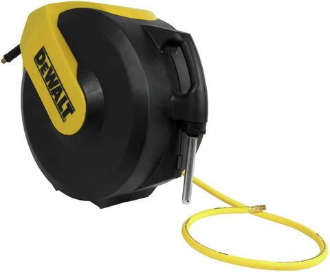 DEWALT DXCM024-0345 Hose Reel Automatic Retraction Enclosed Air Hose Reel , Yellow