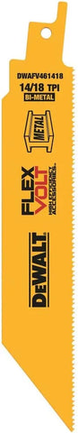 DEWALT DWAFV481418 FLEXVOLT 14/18 TPI Metal Recip Saw Blade (5 Pack), 8"