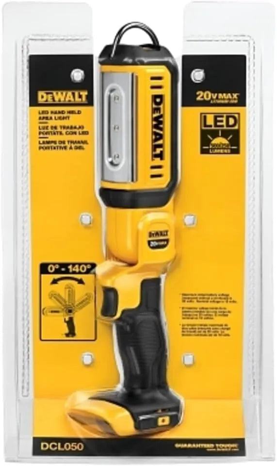 DEWALT 20V MAX LED Work Light, Rechargeable Flashlight, Pivoting Head, Bare Tool Only (DCL050)