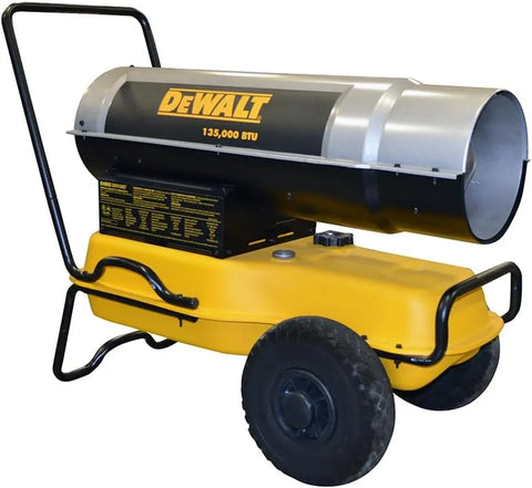 DeWalt DXH135KT 135,000 BTU Forced Air Kerosene Heater, Yellow