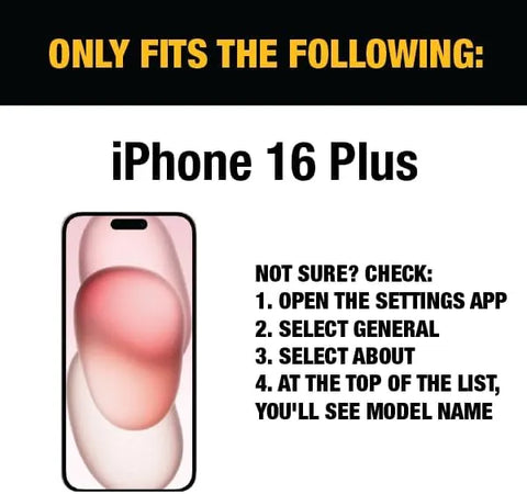 DEWALT Glass Screen Protector for iPhone — Apple Compatible — Easy Install — Applicator Included — 2-Pack (iPhone 16 Plus)