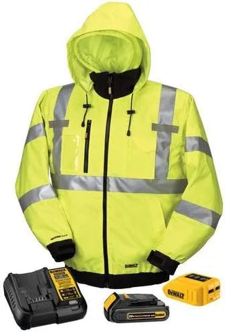 DEWALT DCHJ070C1-3XL 20V/12V MAX High-Vis Heated Jacket Kit, High-Vis, 3X-Large