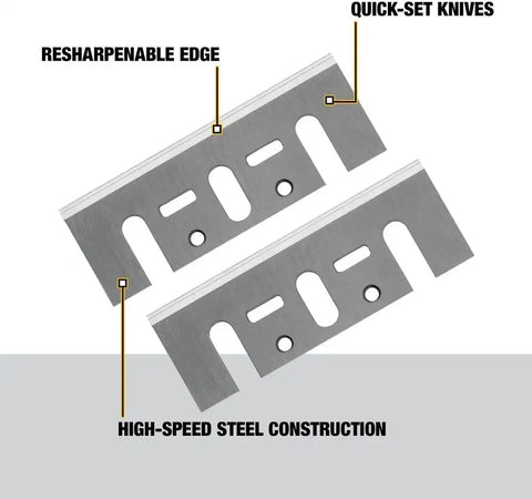 DEWALT Planer Blades, High Speed, Steel (DW6655)