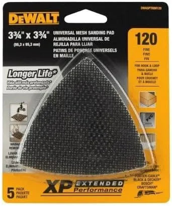 DEWALT DWASPTRIM120 120 Grit Mesh Oscillating Triangle (5 Piece)