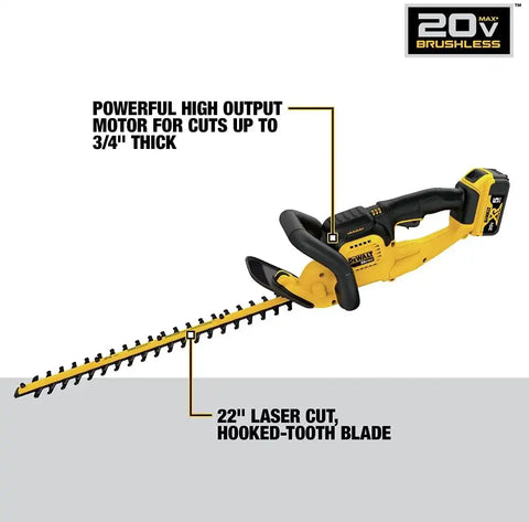Dewalt Trimmer Hedge 5AH BTRY PK 20V DCHT820P1
