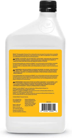 DEWALT – Biodegradable Bar & Chain Oil – Green, Eco-Friendly, Non-Toxic Professional Bar & Chainsaw Lubricant (32 oz (Case of 6))