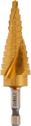 DEWALT Step Drill Bit, Impact Ready, 3/16-Inch-7/8-Inch (DWA1786IR)