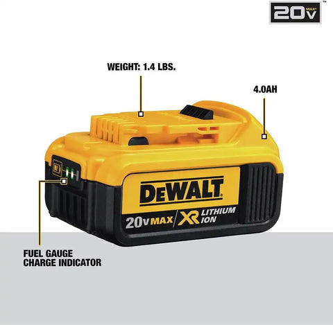 DEWALT 20V MAX Drill/Driver, 3-Speed, Premium 4.0Ah Kit (DCD980M2)
