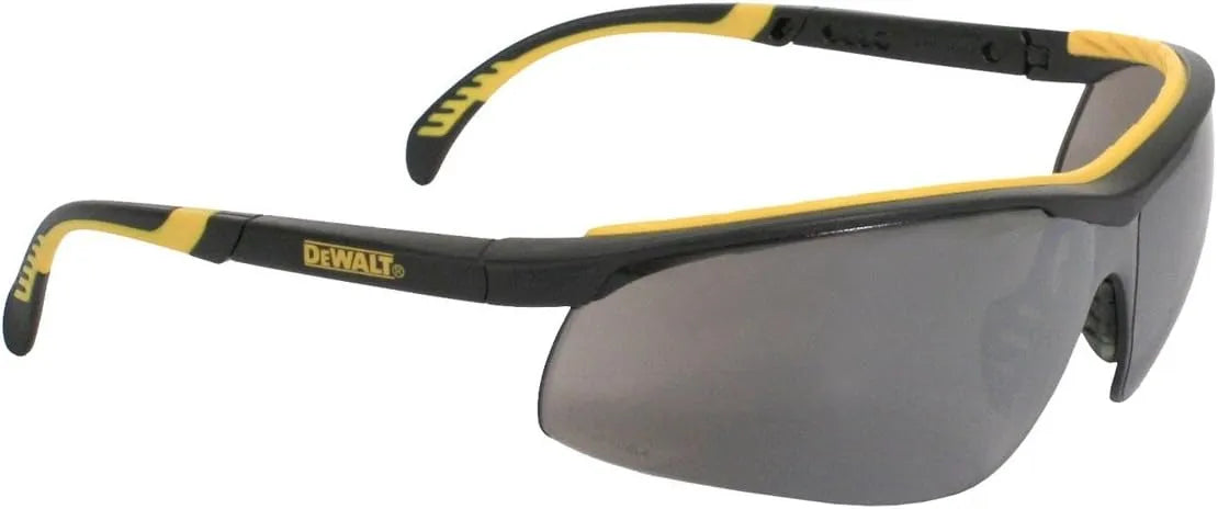 Dewalt Dual Comfort Silver Mirror High Performance Protective Safety Glasses Dpg55 Unisex Adult Adjustable Rubber Rimless