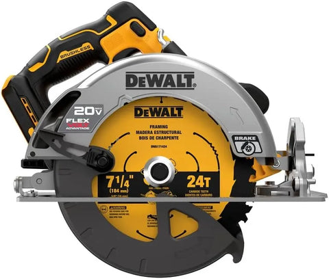 DEWALT FLEXVOLT ADVANTAGE 20V MAX* Circular Saw, 7-1/4-Inch, Cordless, Tool Only (DCS573B)