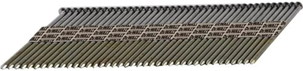 DEWALT Framing Nails, Paper Tape, 30-Degree, Smooth Shank, Bright Finish, Off-Set Round Head, 2 3/8-Inch x .113-Inch, 5000-Pack (DPT-8D113FH)