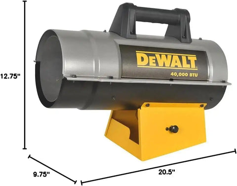 DeWalt DXH40FA FALP Heater, 40K BTU, Black & Yellow