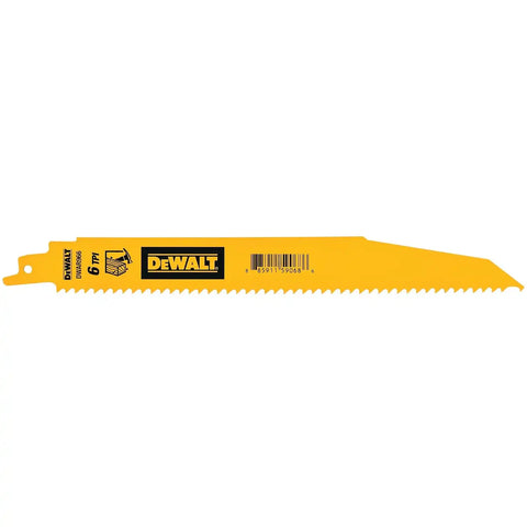 DEWALT 9-in 6 TPI Metal Cutting Bi-Metal Reciprocating Saw Blades (5 Pack) (DWAR966)