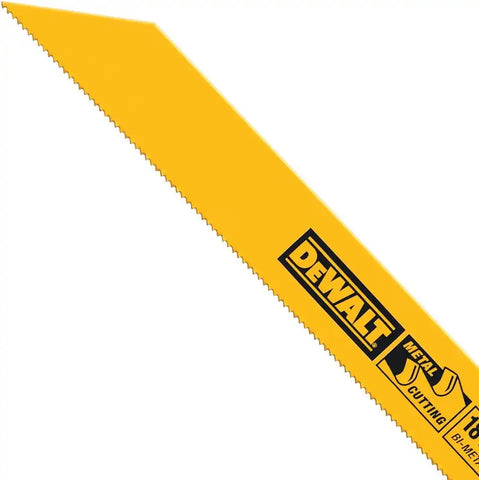 DEWALT Reciprocating Saw Blades, Straight Back, 4-Inch, 18 TPI, 5-Pack (DW4810)