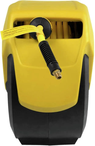 DEWALT DXCM024-0345 Hose Reel Automatic Retraction Enclosed Air Hose Reel , Yellow