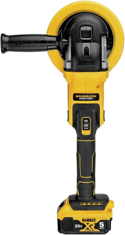 DEWALT 20V MAX* XR Cordless Polisher Kit, Rotary, Variable Speed, 7-Inch, 180 mm (DCM849P2)