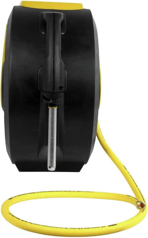 DEWALT DXCM024-0345 Hose Reel Automatic Retraction Enclosed Air Hose Reel , Yellow