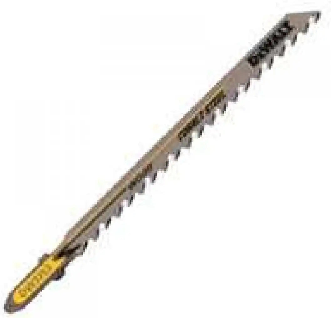 DeWalt 4" 6TPI Fast Clean Cut Wood Cobalt Steel T-Shank Jig Saw Blade (5 Pack) Part No. DW3753-5