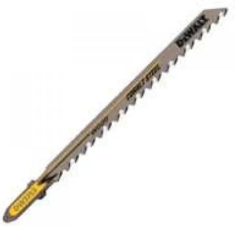 DeWalt 4" 6TPI Fast Clean Cut Wood Cobalt Steel T-Shank Jig Saw Blade (5 Pack) Part No. DW3753-5