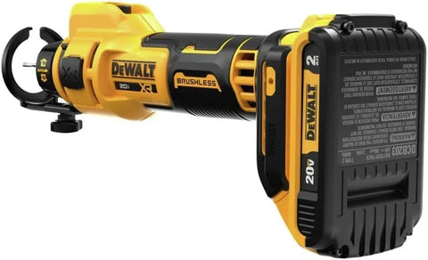 DEWALT 20V MAX Drywall Cutting Tool, Cut Out Tool, 2 Batteries and Charger Included (DCE555D2)