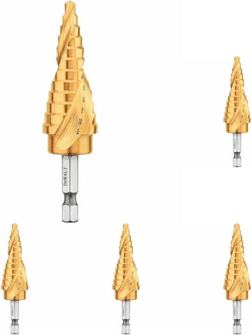 DEWALT Step Drill Bit, Impact Ready, 3/16-Inch-7/8-Inch (DWA1786IR) (Pack of 5)