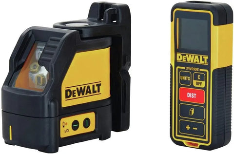 DEWALT TSTAK Laser Level & Laser Measure Tool Kit, Cross Line (DW0889CG)