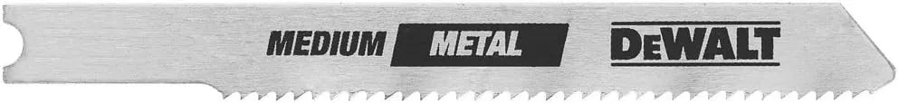 DEWALT DW3755-5 4-Inch 8 TPI Aluminum/Fiberglass Cut Cobalt Alloy Steel T-Shank Jig Saw Blade (5-Pack)